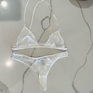 White Sheer lingerie set